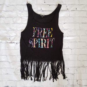 Free Spirit Fringe Tank Top